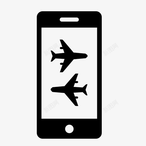 电话机场飞机旅行图标svg_新图网 https://ixintu.com 旅行 电话机场 电话飞机 飞机