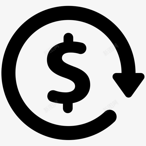 再次购买金融美元第二卷图标svg_新图网 https://ixintu.com 再次购买 金融美元第二卷