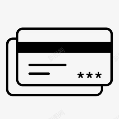 信用卡苹果支付安全图标图标