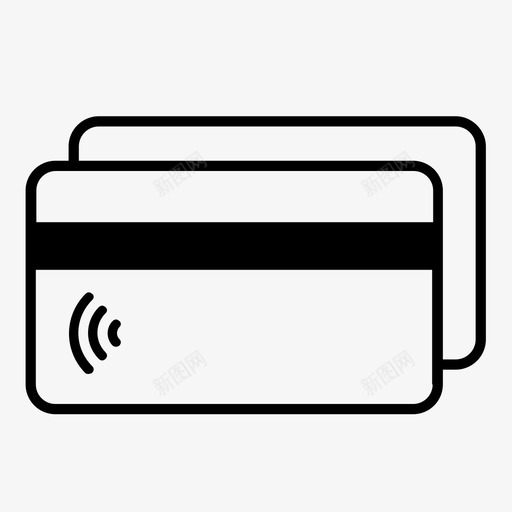 卡支付通信用卡借记卡图标svg_新图网 https://ixintu.com nfc 信用卡 借记卡 卡支付 卡支付通 货币