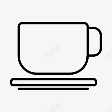 采购产品杯子咖啡杯杯子和盘子图标图标