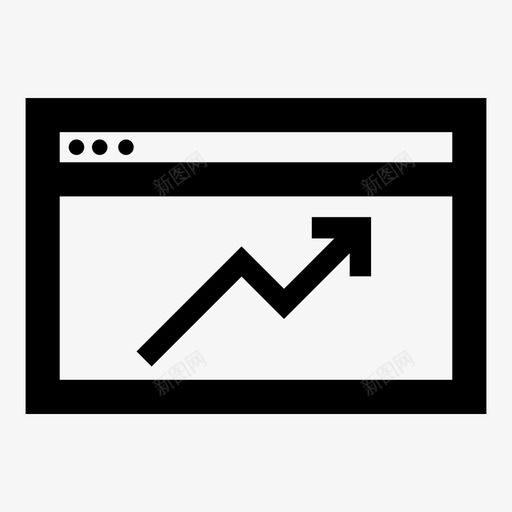 上升监视性能图标svg_新图网 https://ixintu.com 上升 上升利润 上升图表 性能 监视 网络图标 速率