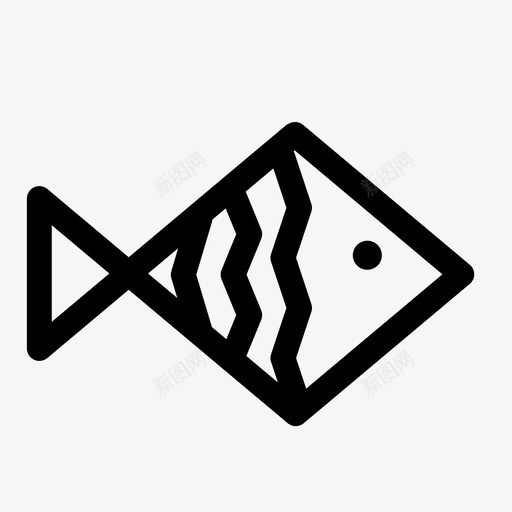 鱼动物海图标svg_新图网 https://ixintu.com 动物 海 海鲜 鱼