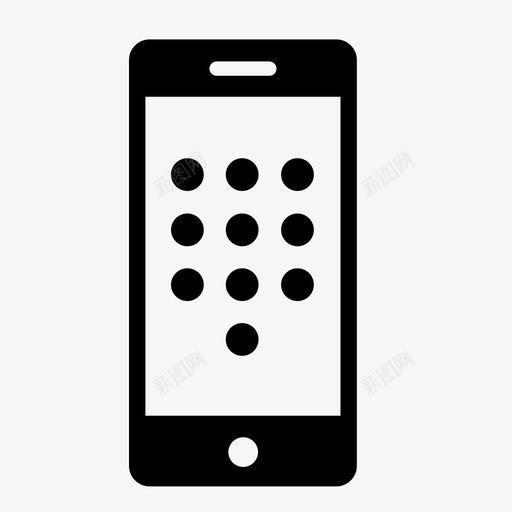 电话pin码密码电话连接图标svg_新图网 https://ixintu.com 密码 电话pin码 电话连接
