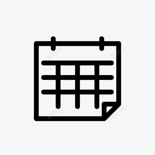 日历日期管理图标svg_新图网 https://ixintu.com 新的各种图标 日历 日期 时间 时间表 管理