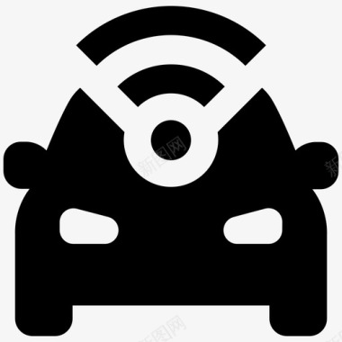 汽车wifi无线汽车现代汽车图标图标