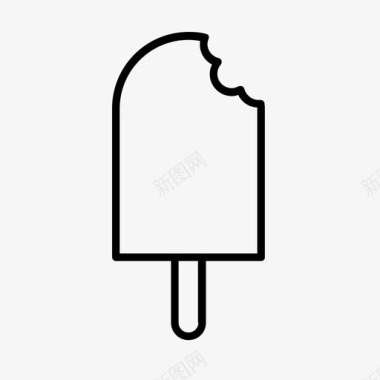 冰淇淋甜点垃圾食品图标图标
