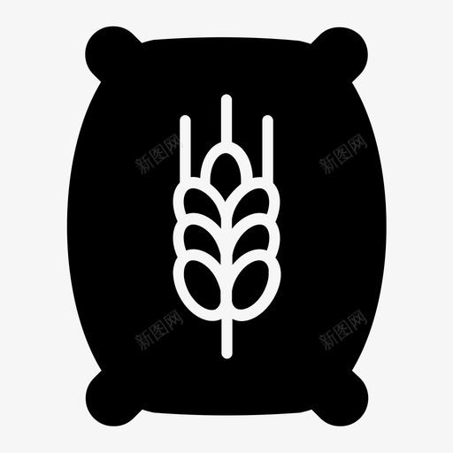 小麦种子农场肥料图标svg_新图网 https://ixintu.com 农场 小麦种子 美味农场雕文 肥料 袋子