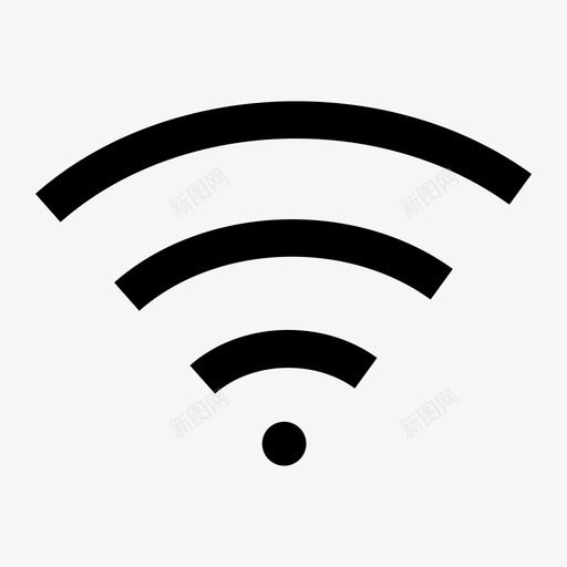 wifi连接互联网图标svg_新图网 https://ixintu.com wifi 互联网 信号 无线 网络 网络图标 连接
