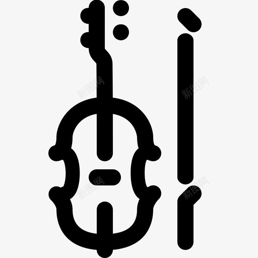 小提琴古典音乐民谣图标svg_新图网 https://ixintu.com 乐器 乐队设备 古典音乐 小提琴 弦乐器 民谣