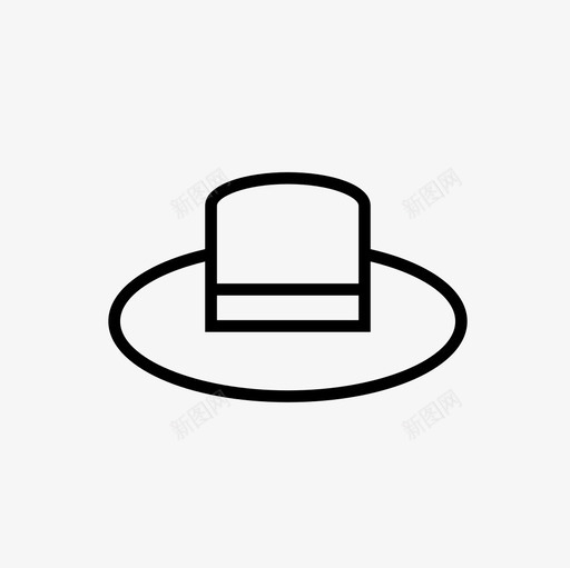 帽子时尚布料细线图标集svg_新图网 https://ixintu.com 布料细线图标集 帽子 时尚