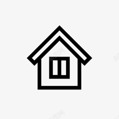 房屋建筑物家庭住宅图标图标