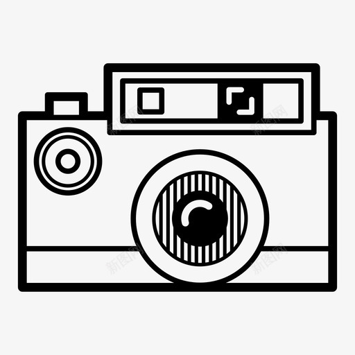 相机旧相机摄影图标svg_新图网 https://ixintu.com 复古 复古相机 摄影 旧相机 相机