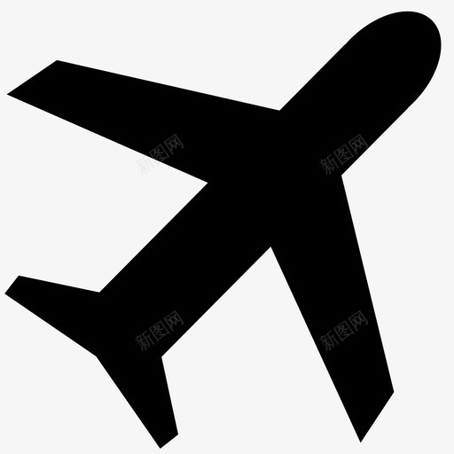 飞机机场出发地图标svg_新图网 https://ixintu.com 出发地 机场 航班 飞机