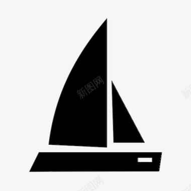 帆船双体船比赛船图标图标