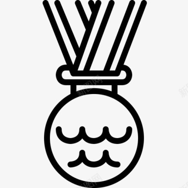 游泳奖章奖品运动图标图标