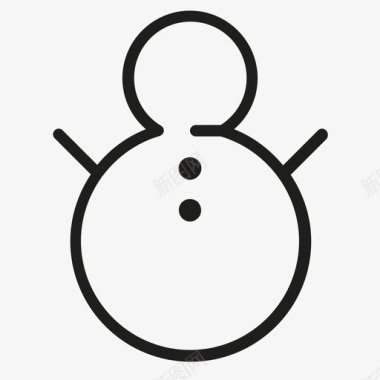 雪人霜冻下雪图标图标