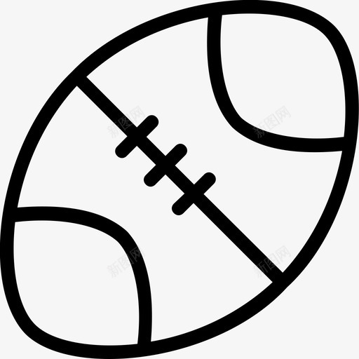 橄榄球美式橄榄球体育图标svg_新图网 https://ixintu.com 体育 教育线图标 橄榄球 美式橄榄球
