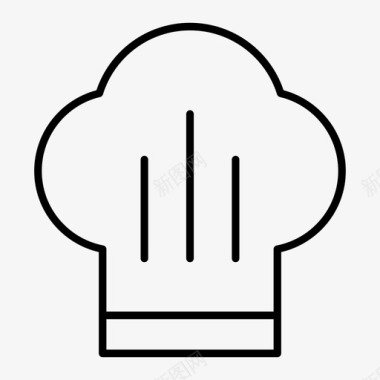 toque厨师厨师帽图标图标