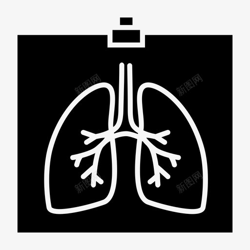 x射线图透视图人肺图标svg_新图网 https://ixintu.com x射线 x射线图 人肺 医学图标 扫描 透视图
