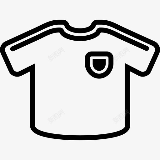 白色足球运动T恤运动型踢足球图标svg_新图网 https://ixintu.com 白色足球运动T恤 踢足球 运动型