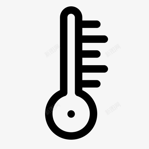 温度表图标svg_新图网 https://ixintu.com 温度表