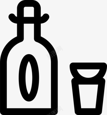 龙舌兰酒酒精柠檬图标图标