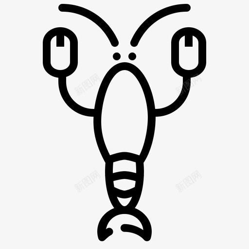 龙虾食物海洋图标svg_新图网 https://ixintu.com 古饮食 海洋 海鲜 贝类 食物 龙虾
