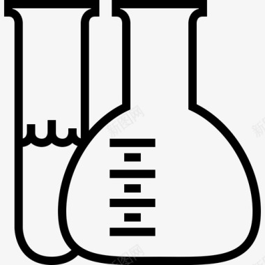 实验室玻璃器皿化学实验室图标图标