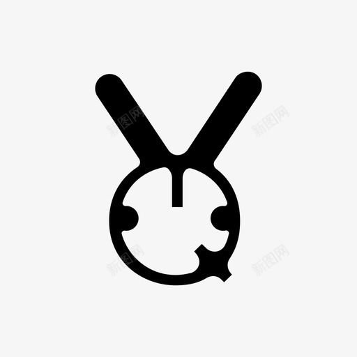 兔子烟图标svg_新图网 https://ixintu.com 兔子 烟