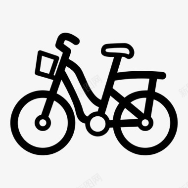 荷兰自行车自行车古典自行车图标图标