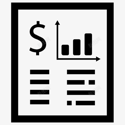 财务报告预算文件图标svg_新图网 https://ixintu.com 个人商业财务 文件 股票 财务报告 预算