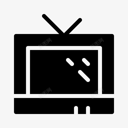 采购产品电视消费电子设备图标svg_新图网 https://ixintu.com 消费电子 电子设备 硬件 设备 采购产品电视