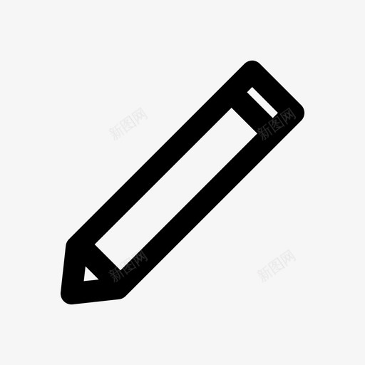 铅笔文具写作图标svg_新图网 https://ixintu.com 作家 写作 文具 流行 铅笔