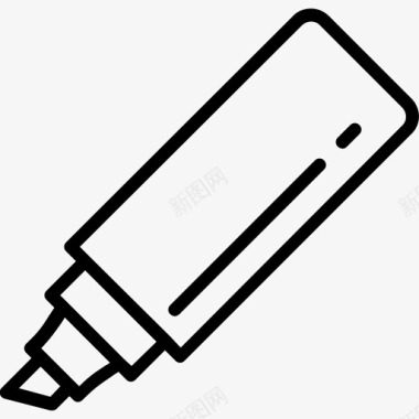 荧光笔毡笔记号笔图标图标