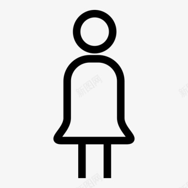 女人浴室牌子图标图标