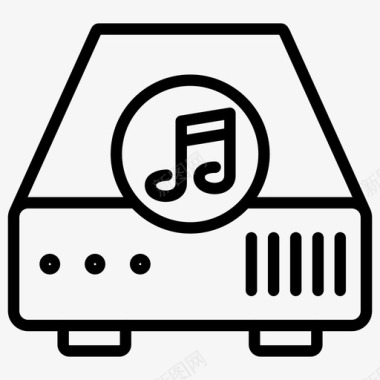 音乐服务器数据服务器文件图标图标