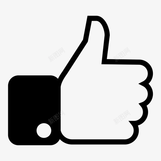喜欢喜欢社交竖起大拇指图标svg_新图网 https://ixintu.com 喜欢 喜欢社交 竖起大拇指
