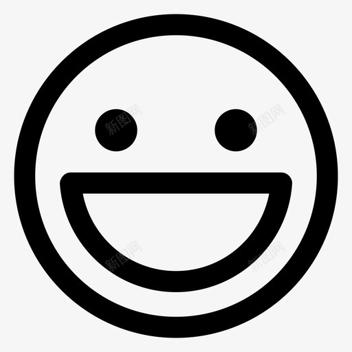 快乐表情符号幸福图标svg_新图网 https://ixintu.com 幸福 微笑 快乐 笑脸 表情符号