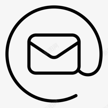 电子邮件信封收件箱图标图标