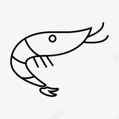 虾食物日式图标图标