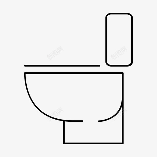 厕所卫生间马桶座图标svg_新图网 https://ixintu.com 卫生间 厕所 浴室用品 马桶座