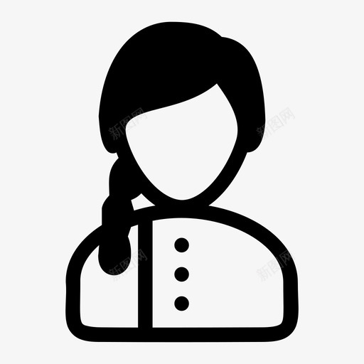 女服务员化身厨师图标svg_新图网 https://ixintu.com 化身 厨师 女性 女服务员 职业 餐厅