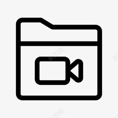 文件夹摄像机摄像机文件夹图标图标