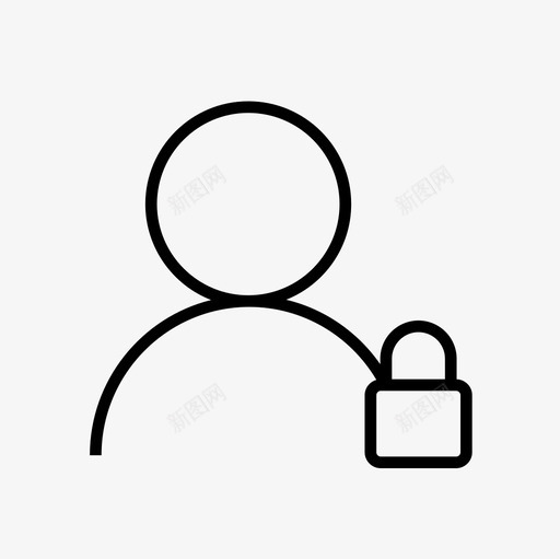 用户块用户拒绝用户锁定图标svg_新图网 https://ixintu.com 用户块 用户拒绝 用户细线图标设置 用户锁定