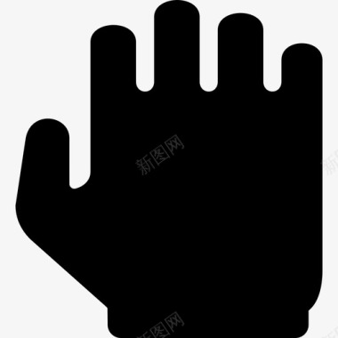 手感轮廓手指弯曲手势图标图标