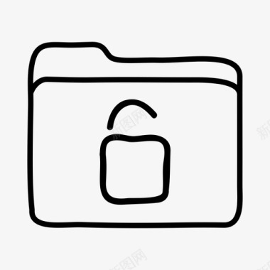 解锁文件夹访问文件夹文件夹图标图标