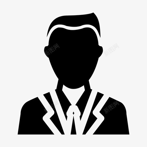 秘书头像联系人图标svg_新图网 https://ixintu.com 人员 头像 用户界面 秘书 联系人 身份