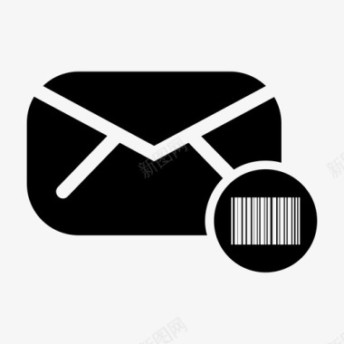 电子邮件条形码信息帖子图标图标