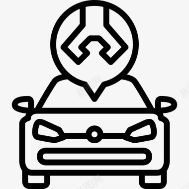 汽车服务维修工具图标图标